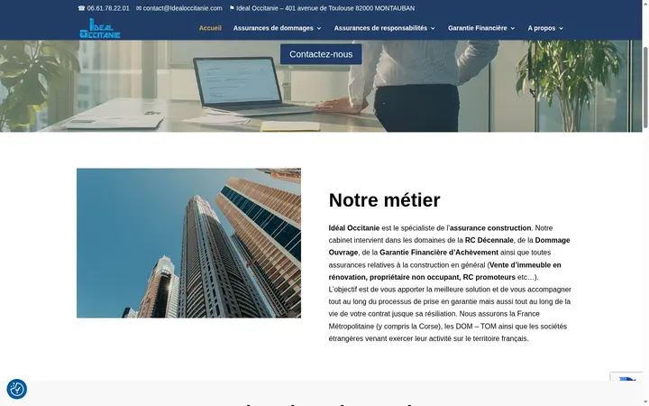 Refonte de site internet à Marseille 1 Aperçu du site Idéal Occitanie conçu par Jaskula Studio